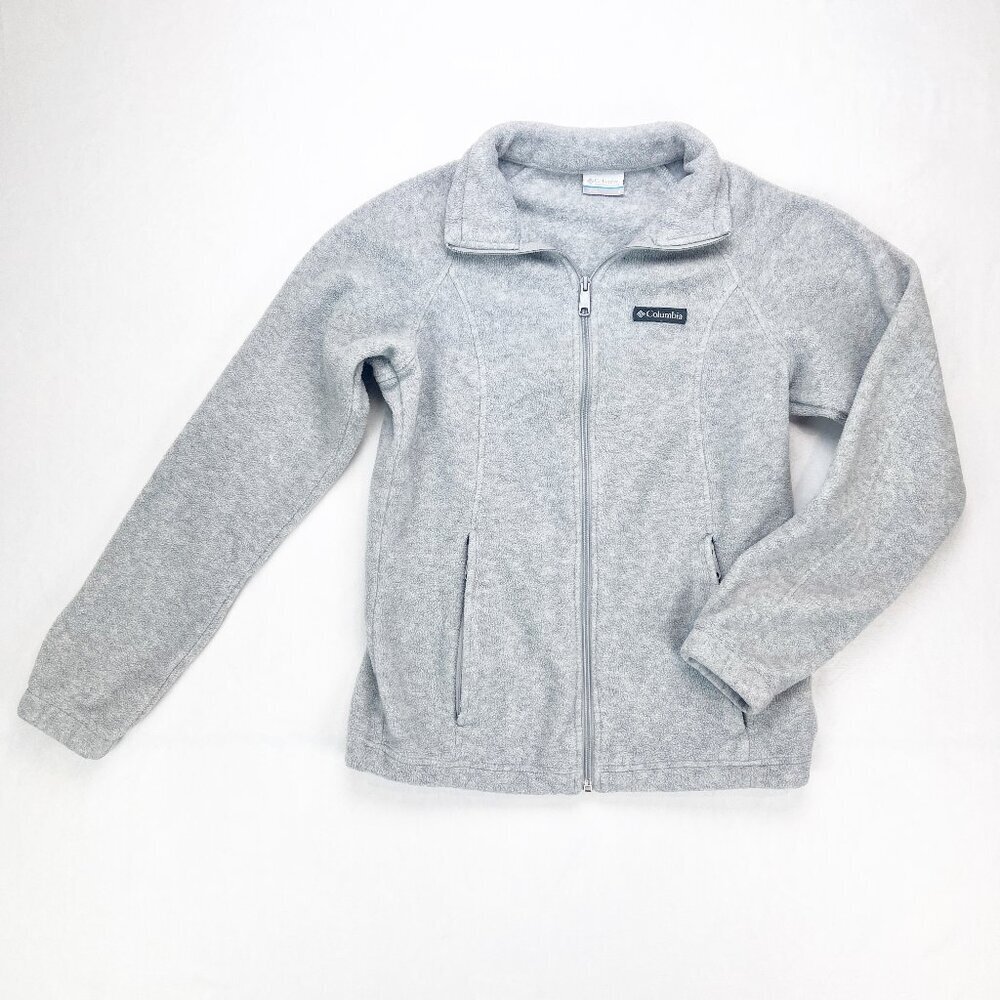 Columbia Grey Fleece Women's Zip Up Jacket Size S